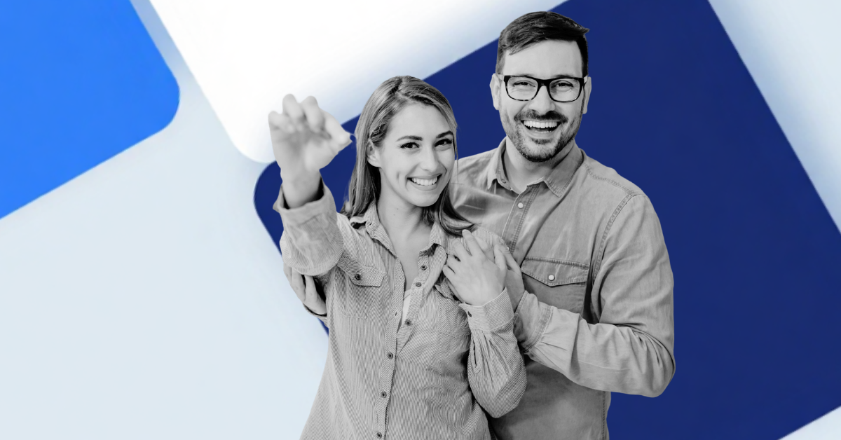 happy couple saving money with Ambit